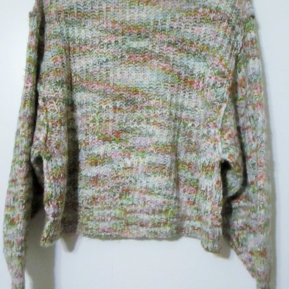 Free People Highland Oversized Sweater Neutral combo XSmall EUC $128 - Picture 5 of 6